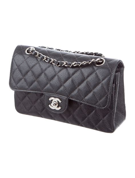 chanel classic flap caviar leather small